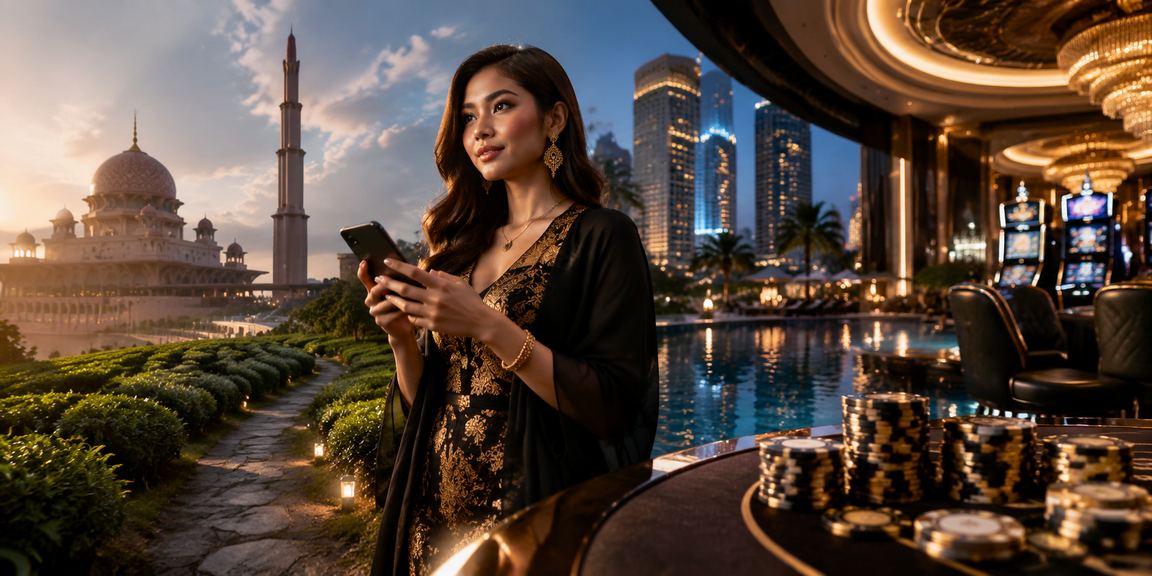 Paparan antara muka kasino mudah alih di Putrajaya dengan gaya panda95